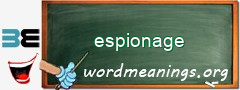 WordMeaning blackboard for espionage